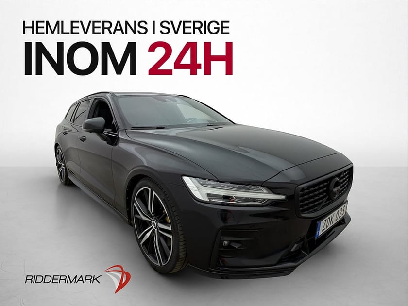 Bild 1 av Volvo V60 T6 AWD R-Design Pano HUD H/K VOC Värm 360° Navi