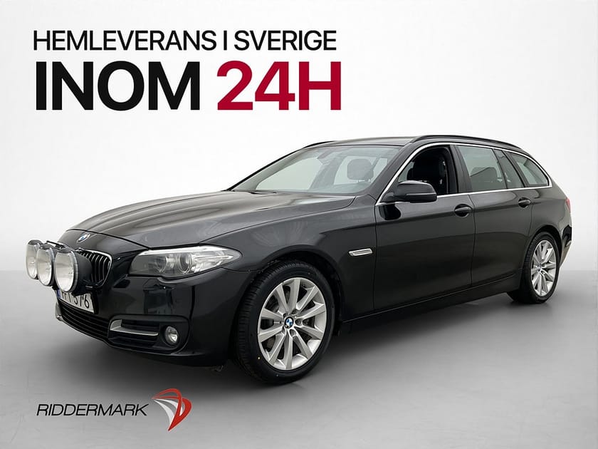 Bild 3 av BMW 520d Touring 520 190hk Skinn Drag Extraljus Bluetooth
