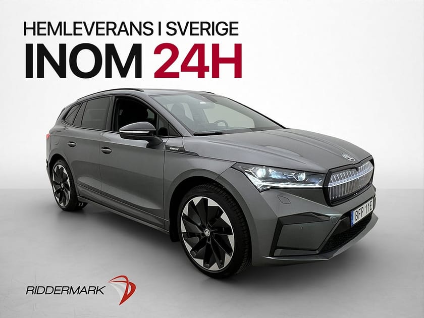 Bild 1 av Škoda Enyaq iV 80x Skoda Sportline 360° Adaptiv Alcantara Navi Drag