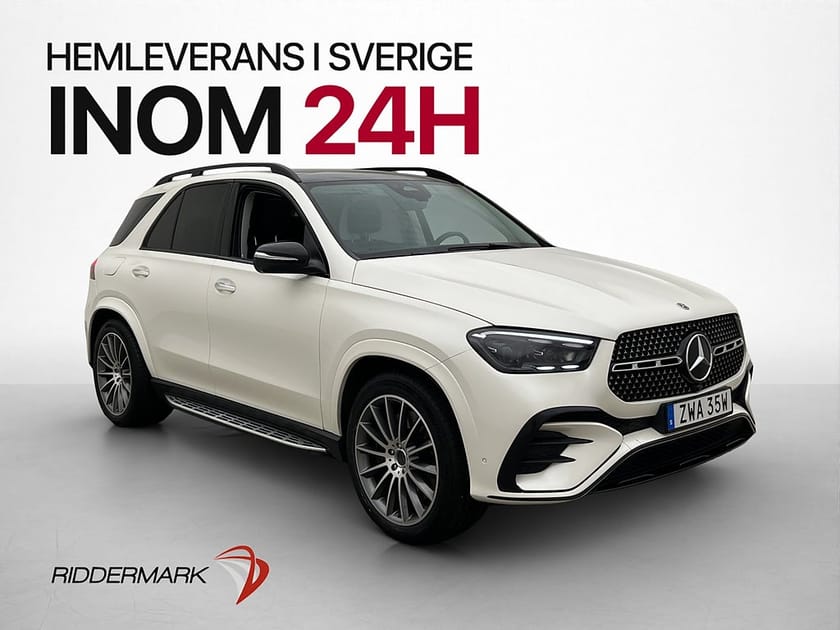 Bild 1 av Mercedes-Benz GLE 350 de 4MATIC 4M AMG Line Pano Burmester Luftfjäd
