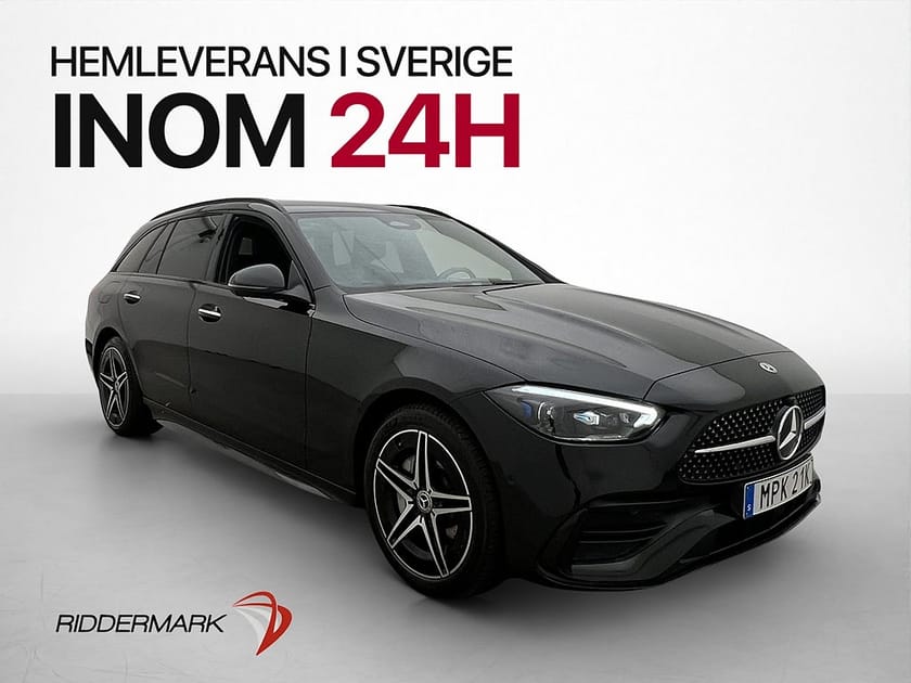 Bild 1 av Mercedes-Benz C 300 T e C300 313hk AMG Night 360 Navi Ambient Drag
