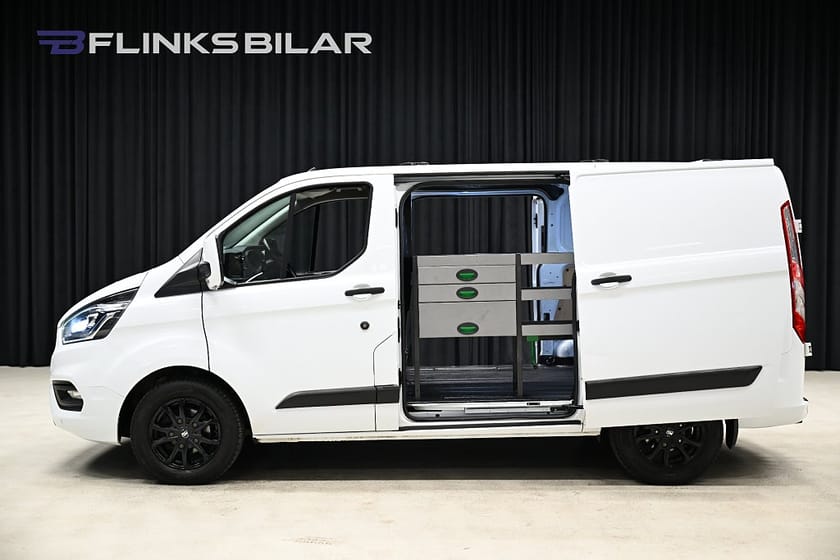 Bild 5 av Ford Transit Custom 280 130HK Automat|Dubbeldörr|Inredd|LED|NyKamrem