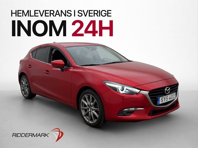 Bild 1 av Mazda 3 Sport 2.0 165hk Backkamera Head Up Navi Sensorer