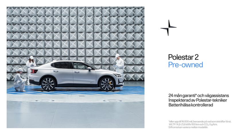 Bild 2 av Polestar 2 Long Range Dual Motor Performance LRDM Perfomance Business edition//B&W