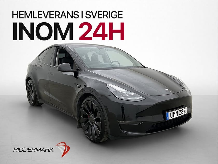 Bild 1 av Tesla Model Y Performance AWD 534hk Pano MOMS Dragkrok Skinn