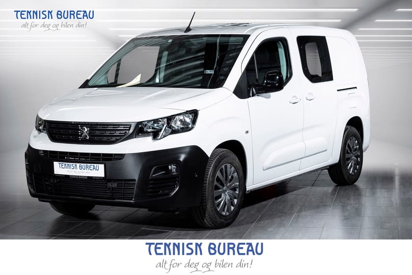 Bilde 1 av Peugeot e-Partner L2 50 KWh 275 KM WLTP | 3 SETER | SKYVEDØR H/V | LAZER