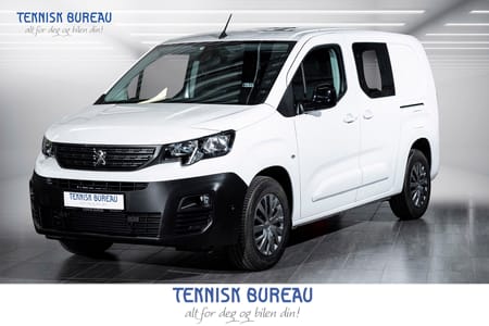 Peugeot e-Partner L2 50 KWh 275 KM WLTP | 3 SETER | SKYVEDØR H/V | LAZER