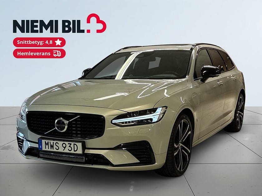 Bild 1 av Volvo V90 PLUG-IN T8 AWD R-Design Drag HuD 360° B&W Pano Navi S&V