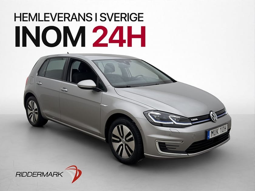 Bild 1 av Volkswagen e-Golf 136hk Värmepump Sensorer Navi Farthållare