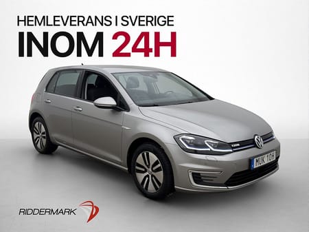 Volkswagen e-Golf 136hk Värmepump Sensorer Navi Farthållare