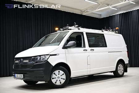Volkswagen Transporter Kombi 4Motion 150HK L2|Dubbelhytt|Dubbeldörr|V-Inredd|SeUtr!