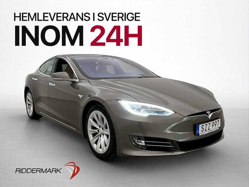 Bild 1 av Tesla Model S 90D 423hk Autopilot Pano Kamera Skinn