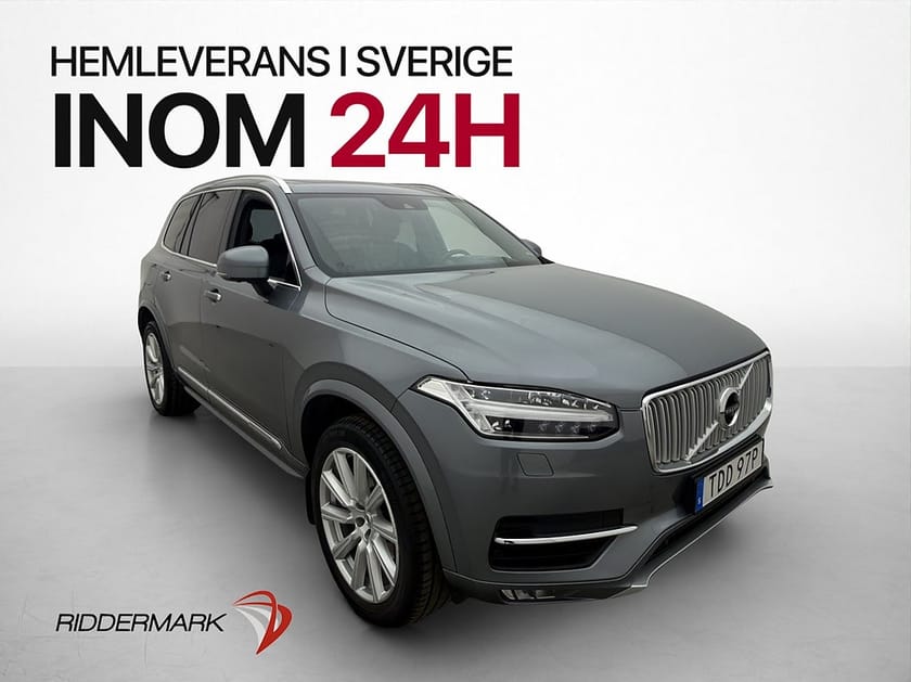 Bild 1 av Volvo XC90 7-seater D5 AWD Inscription 7-Sits B&W Luft Pano Massage
