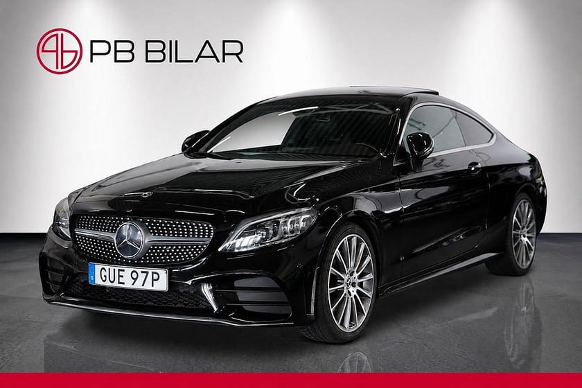 Bild 1 av Mercedes-Benz C 220 d Coupé 9G AMG Line Burmester Cockpit Pano