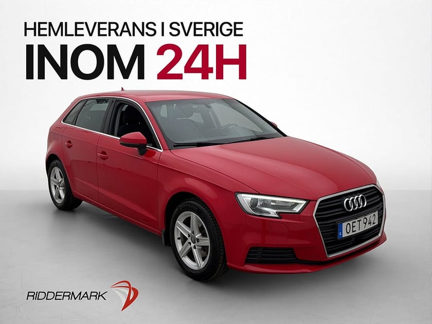Bild 1 av Audi A3 Sportback 1.0 TFSI Endast 0,46l/mil 360kr Skatt ISOFIX