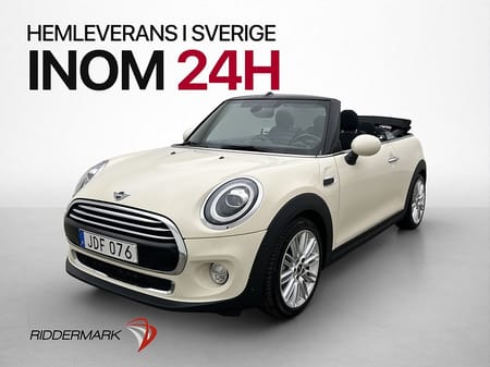 MINI Cooper Convertible Cabrio 136hk P-sensor Halvskinn Farthållare
