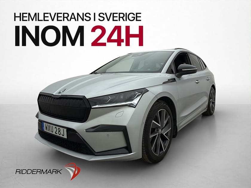 Bild 1 av Škoda Enyaq iV 80x Skoda Sportline Kamera Matrix Drag HuD Rattvärme