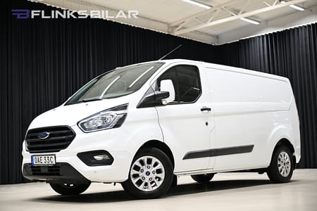 Ford Transit Custom 300 130HK L2 Automat|Inredd|Drag|Värmare|NyKamrem