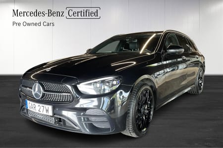 Mercedes-Benz E 300 T de 4MATIC AMG Line/V-Hjul/Dragkrok/Ledramp/Burmester