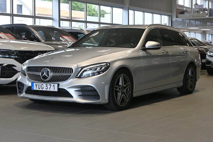Bild 1 av Mercedes-Benz C 200 T d 9G-Tronic AMG Line Drag Kamera