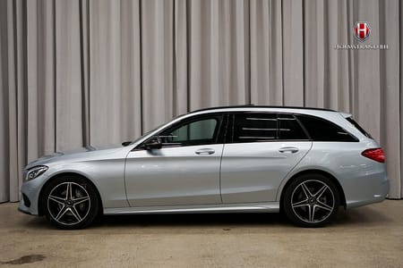 Mercedes-Benz C 200 T AMG Line Pano Drag Burmester 360 Läder IHC+ Night