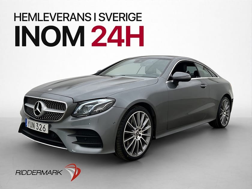 Bild 3 av Mercedes-Benz E 220 d Coupé 4MATIC 4M AMG Pano Värmare Kamera Skinn