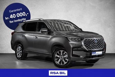 KGM Rexton 3000 kg hengervekt 2.2 202HK DLX, 360Kam, Sperre.