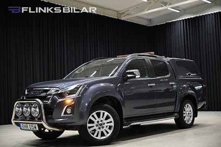 Isuzu D-Max Crew Cab 163HK Automat|Kåpa|Dubbelgolv|Släde|Moms|Lågmil|SeUtr!!