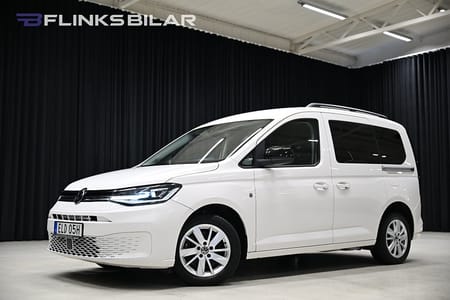 Volkswagen Caddy 2.0 TDI DSG 122HK 7-Sits|Nedlackad|LED|Dubbeldörr|SeUtr