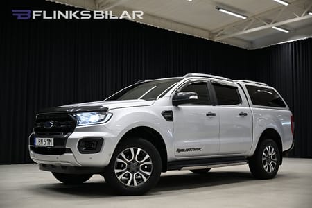 Ford Ranger Dubbelhytt 213HK Automat|Wildtrack|Kåpa|Drag|Värmare|Kambytt|Moms
