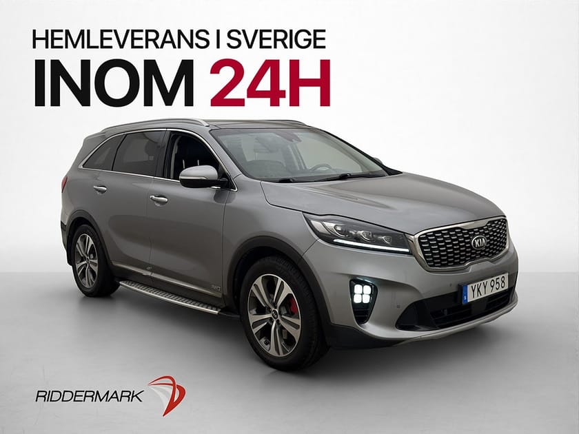 Bild 1 av Kia Sorento 2.2 CRDi AWD 7-Sits GT-Line Pano H/K Drag 200hk