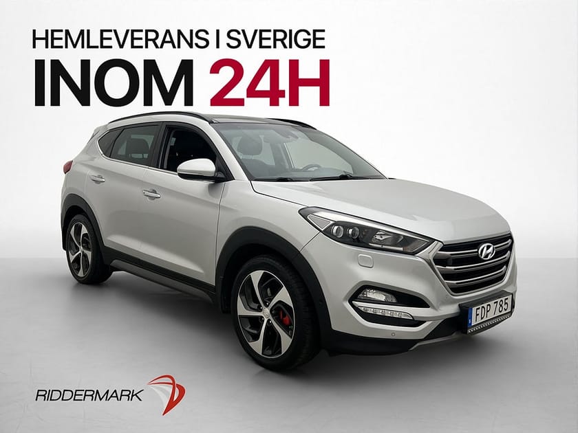 Bild 1 av Hyundai Tucson 2.0 CRDi 4WD Premium Pano Skinn Kamera Drag