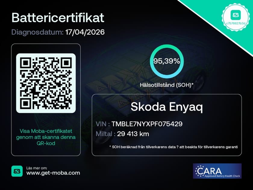 Bild 2 av Škoda Enyaq iV 80x 265 HK Panorama Drag Navi