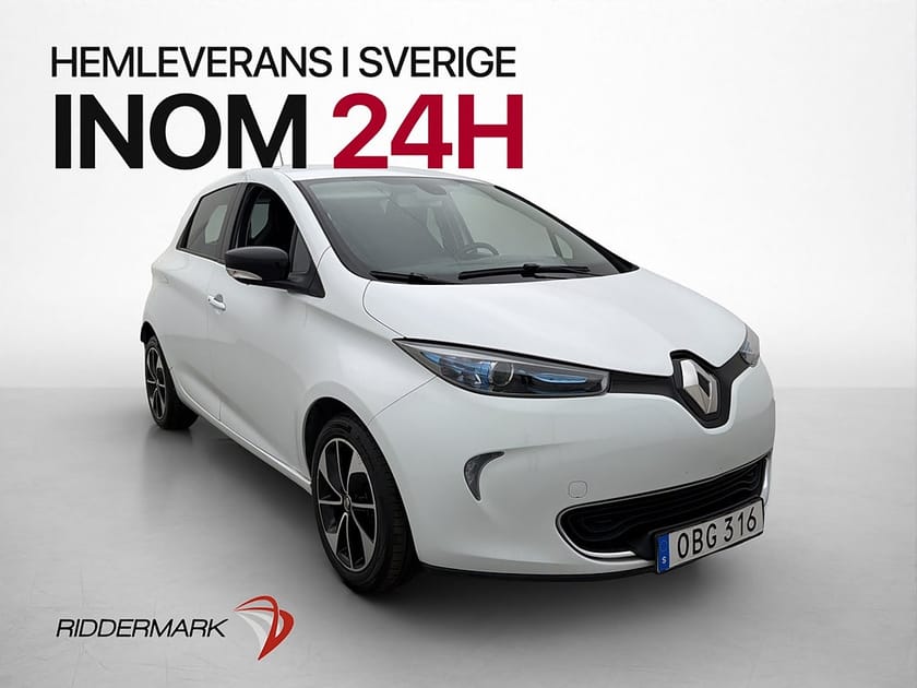 Bild 1 av Renault ZOE R90 41 kWh 92hk Friköpt Kamera Bluetooth AC