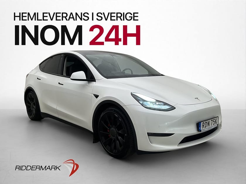 Bild 1 av Tesla Model Y Performance 534hk Drag Adp-fart Pano Kamera