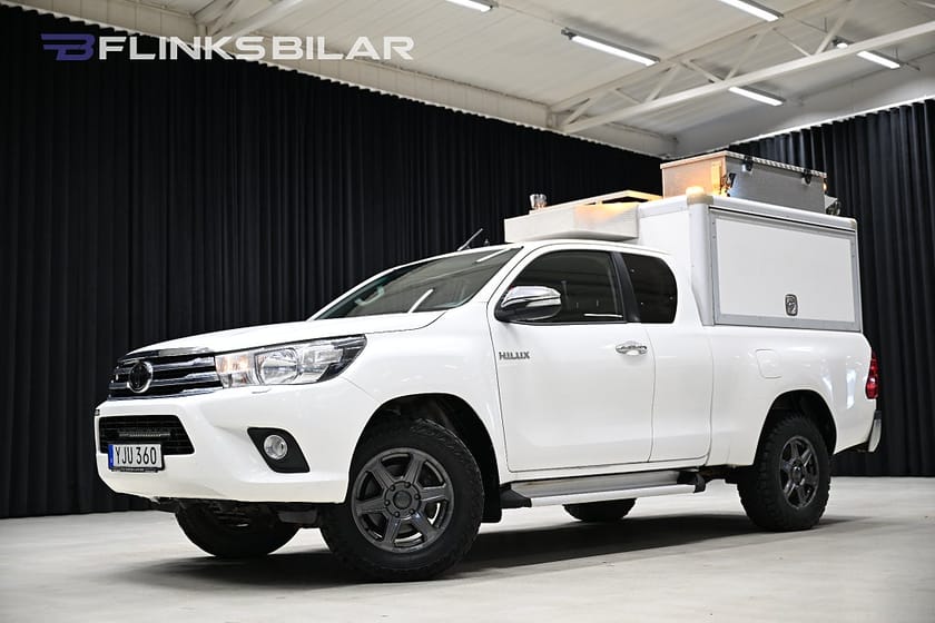 Bild 2 av Toyota Hilux Extra Cab 2.4 AWD 150HK Servicebil|Kåpa|Drag|Släde|Leasbar|SeUtr!