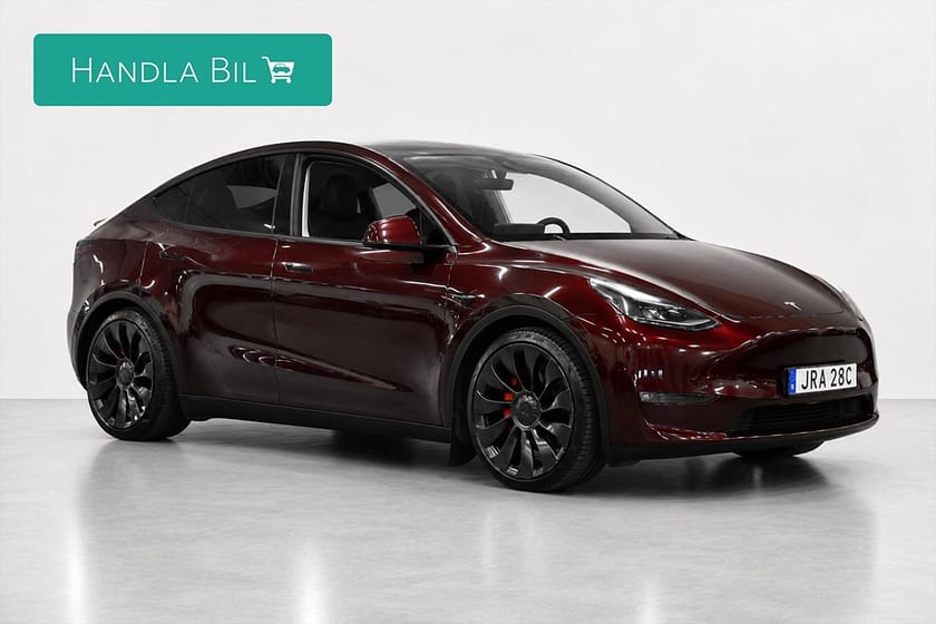 Bild 4 av Tesla Model Y Performance Cherry Red Autopilot Rattv AdaptivF