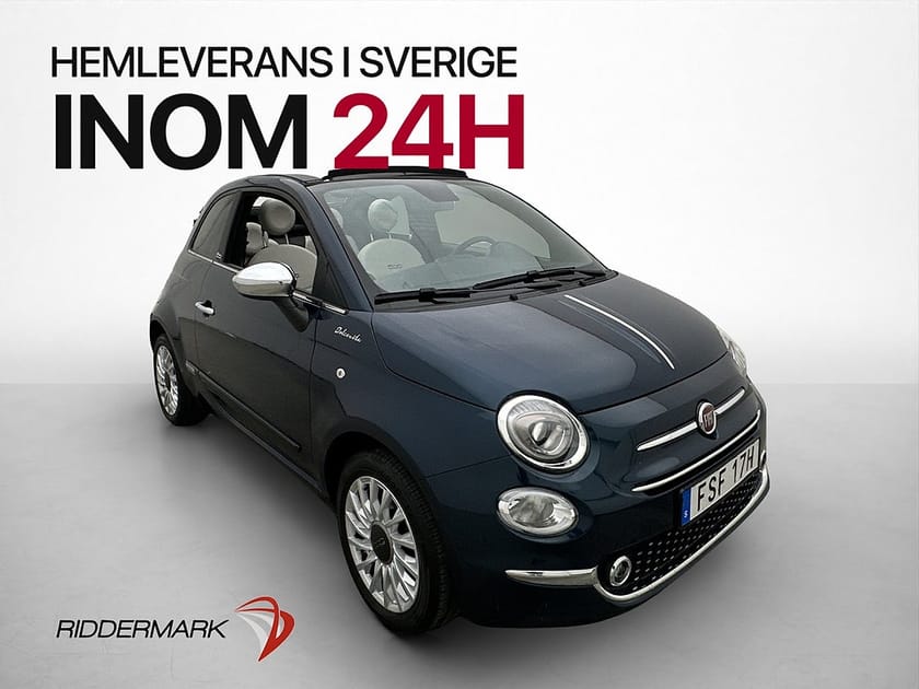 Bild 1 av Fiat 500C Hybrid 70hk Lounge P-sensor Bluetooth Farthållare