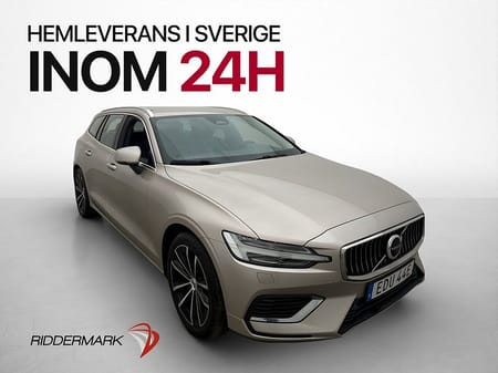 Volvo V60 T6 AWD Recharge Plus Bright Skinn Värm Kamera Drag