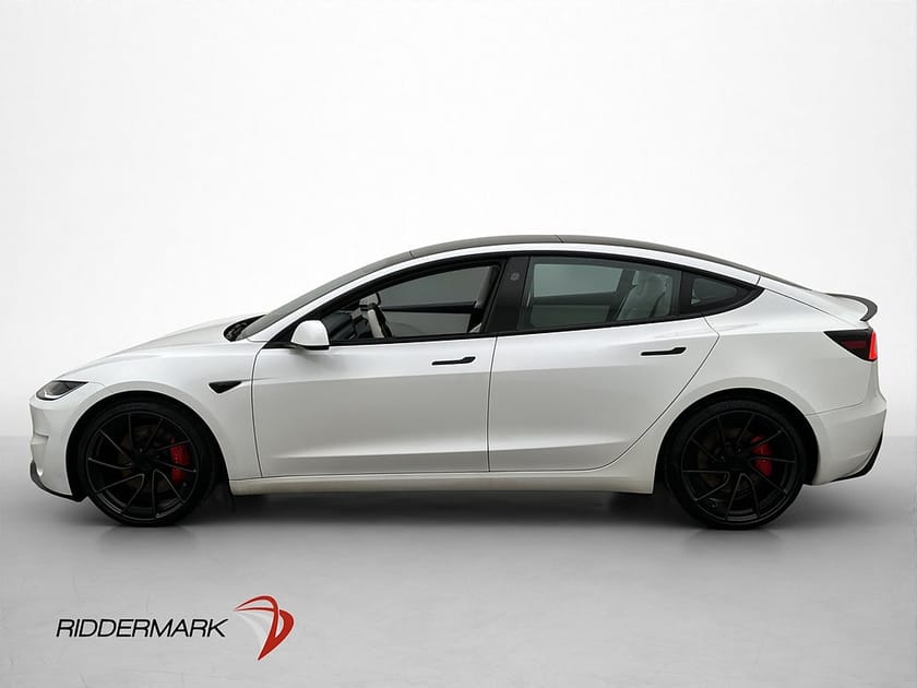 Bild 5 av Tesla Model 3 Performance AWD Ljus-Interiör MOMS Skärm-Bak