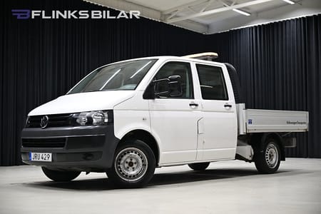 Volkswagen Transporter Chassi Dubbelhytt TDI 140HK Dubbelhytt|Flak|Drag|Värmare|Lågmil|Leasbar