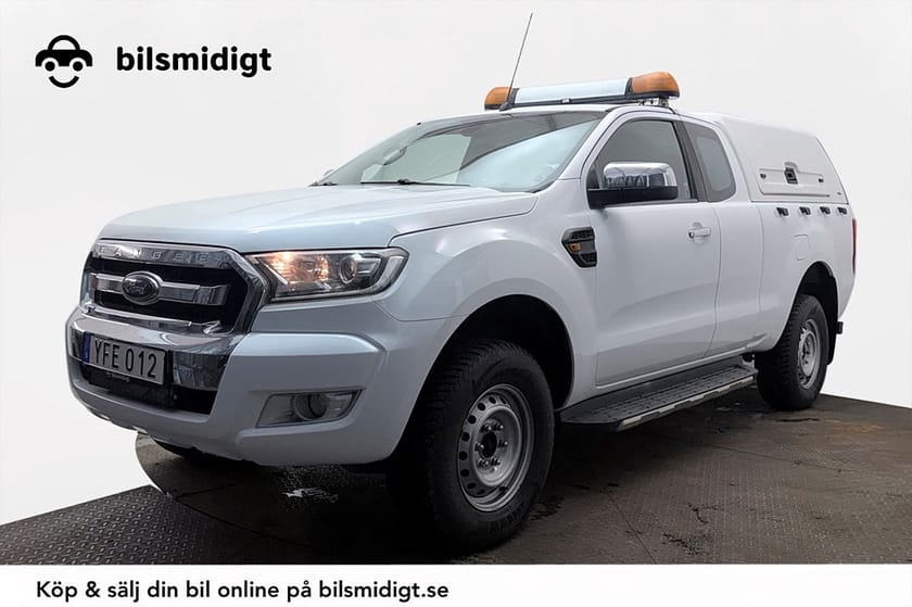 Bild 1 av Ford Ranger SuperCab 2.2 4x4 XLT Aut Drag 4-sits Flakkåpa Sidosteg LED-ramp MOMS