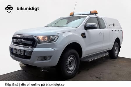 Ford Ranger SuperCab 2.2 4x4 XLT Aut Drag 4-sits Flakkåpa Sidosteg LED-ramp MOMS