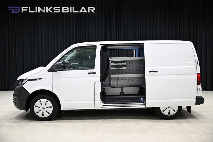 Bild 1 av Volkswagen Transporter DSG 150HK Servicebil|Dubbeldörr|Dubbelgolv|Inredd|Moms