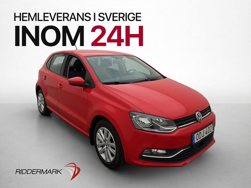 Bild 1 av Volkswagen Polo 1.2 TSI 90hk Base Motorvärmare Bluetooth