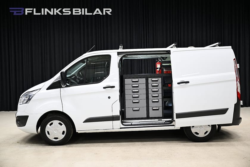 Bild 1 av Ford Transit Custom 290 130HK Servicebil|Dubbeldörr|Inredd|Moms|SeUtr!