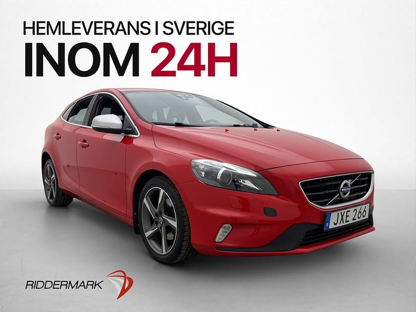 Bild 1 av Volvo V40 T2 122hk R-Design Skinn Värmare 0.55l/Mil