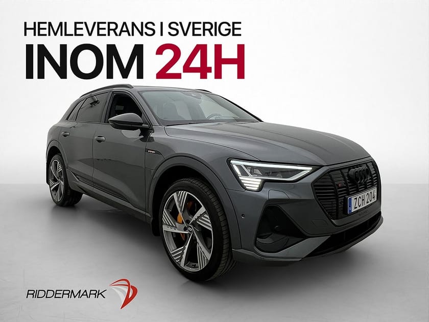 Bild 1 av Audi e-tron 55 quattro Q S Line 408hk Pano 360° Navi B&O HuD Drag