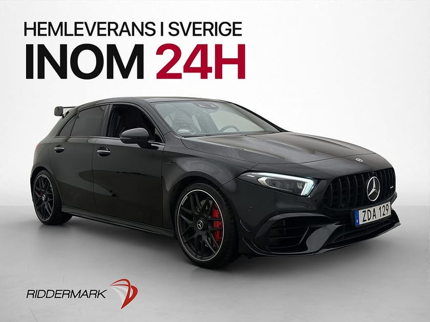 Bild 1 av Mercedes-Benz AMG A 45 S 4MATIC+ A45S 4M+ 421hk Pano Burmester Skalstolar