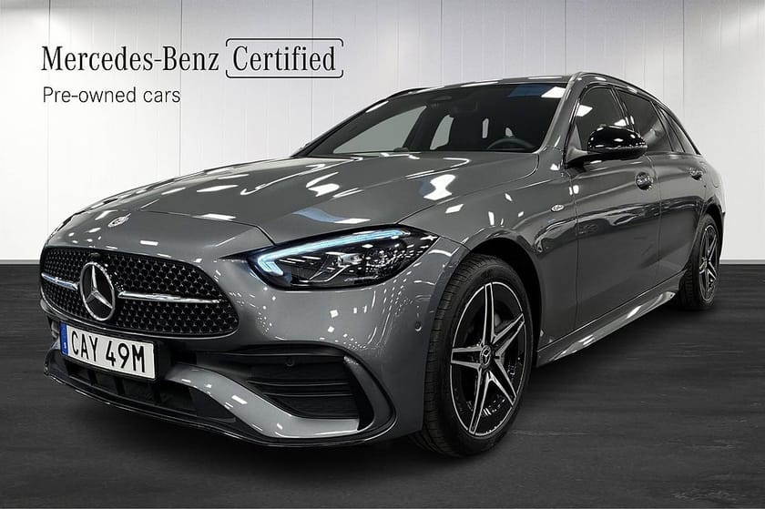 Bild 1 av Mercedes-Benz C 300 T e AMG Line Burmester Kamera Navi Carplay Drag